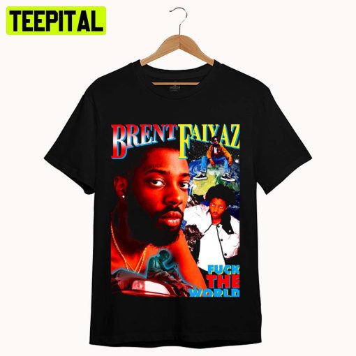 Retro Illustration Fuck The World Brent Faiyaz Unisex T-Shirt