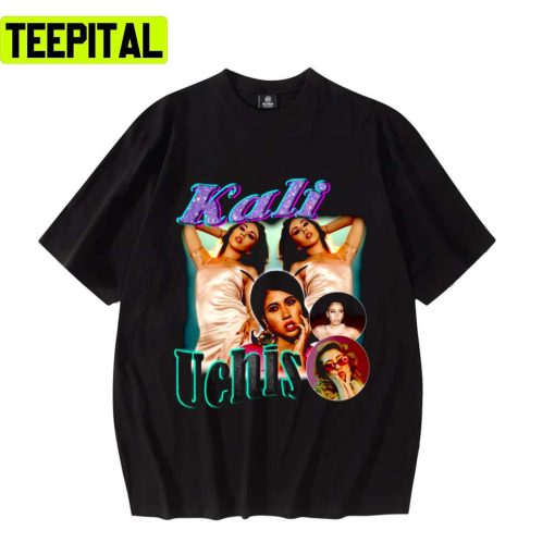 Retro Portrait Of Kali Uchis Design Unsex T-Shirt