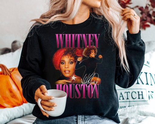 Retro Portrait Of Whitney Houston Pop Music Unisex Sweatshirt