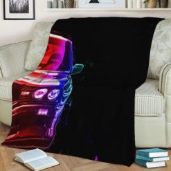 Retro Racing Car Fleece Blanket Throw Blanket Gift 3