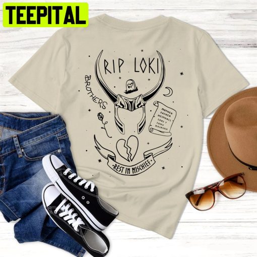 Rip Loki Rest In Mischief Thor Love And Thuner Unisex T-Shirt