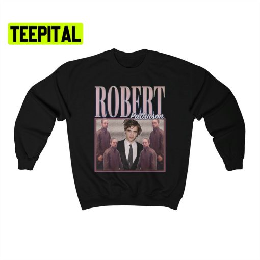 Robert Pattinson Meme Tracksuit Retro Vintage Art Unisex Sweatshirt