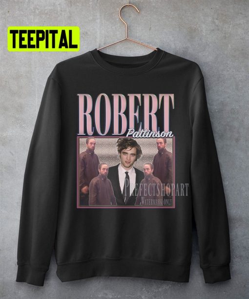 Robert Pattinson Meme Tracksuit Retro Vintage Art Unisex Sweatshirt