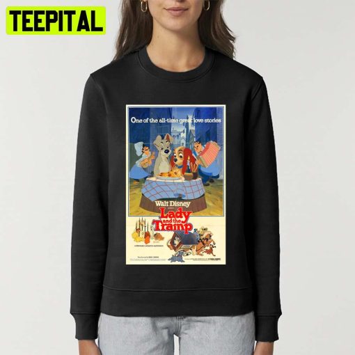 Romantic Diner In Lady And The Tramp Unisex T-Shirt