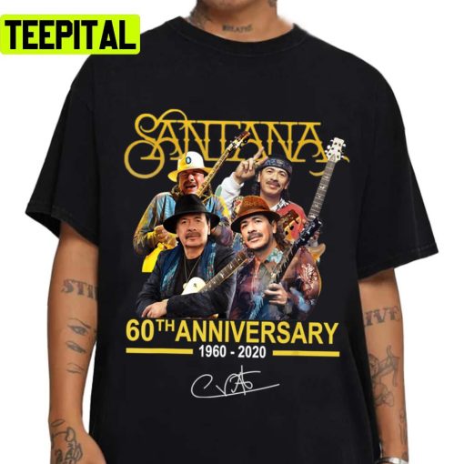 Santana 60th Thank You For The Memories Santana 60th Anniversary Unisex T-Shirt