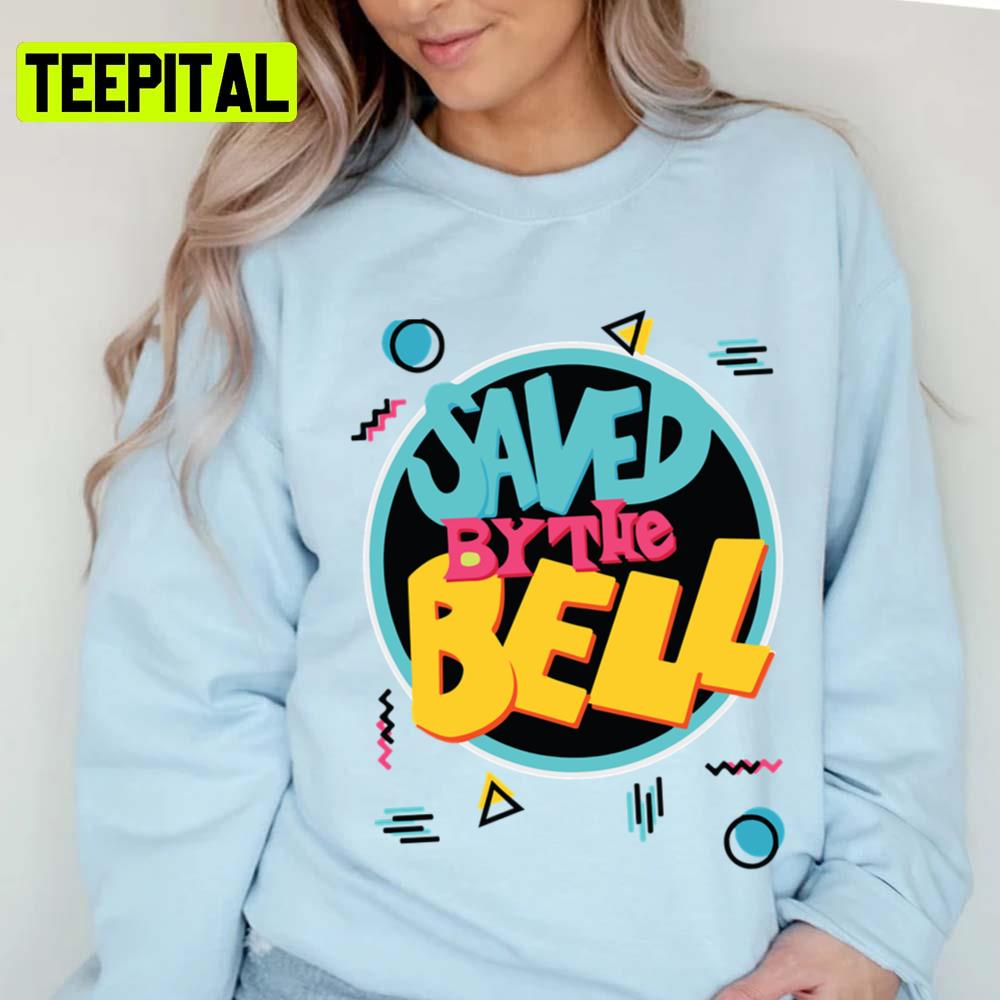 Saved By The Bell Tv Sitcom 90s Party Pattern Geometric Memphis Vapourwave Unisex T-Shirt