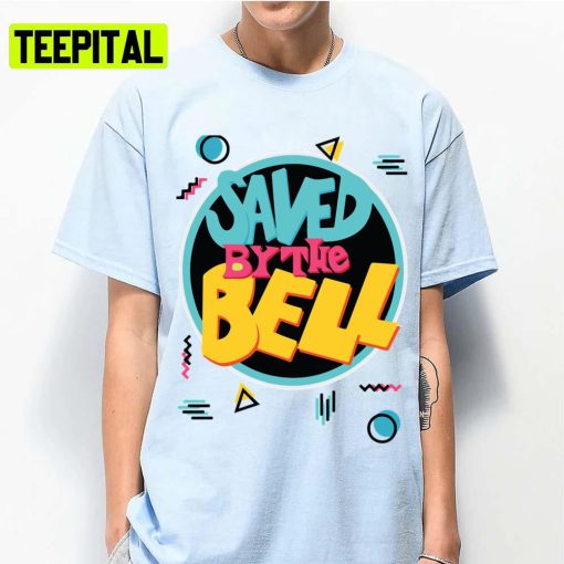 Saved By The Bell Tv Sitcom 90s Party Pattern Geometric Memphis Vapourwave Unisex T-Shirt