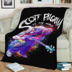 Scott Pilgrim Pop Art Best Seller Fleece Blanket Throw Blanket Gift