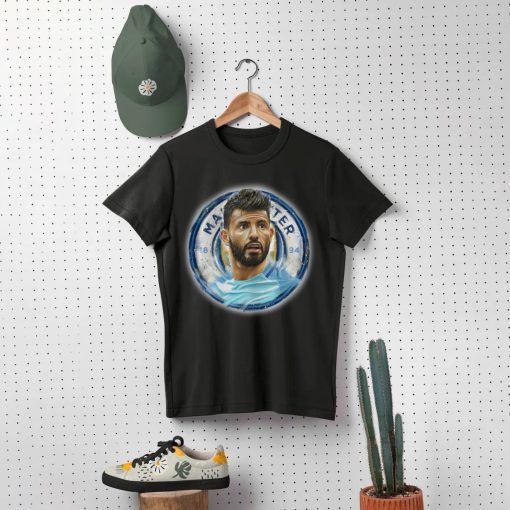 Sergio Aguero Football Manchester City Kun Aguero De Bruyne Champions T-Shirt