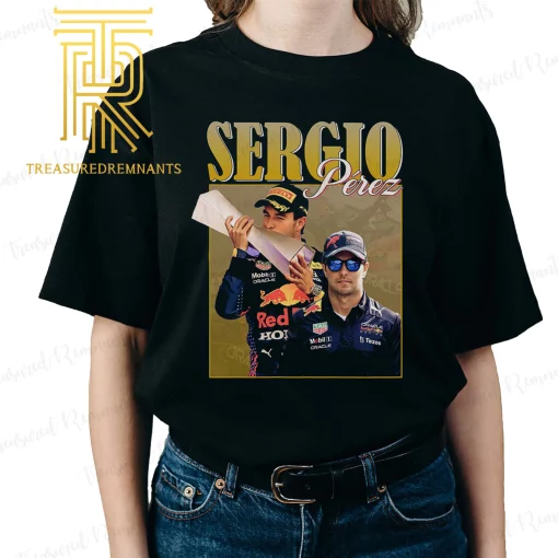 Sergio Perez Racing 90s Vintage F1 Red Bull Racing Unisex T-Shirt