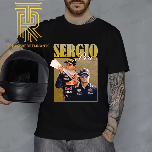 Sergio Perez Racing 90s Vintage F1 Red Bull Racing Unisex T-Shirt