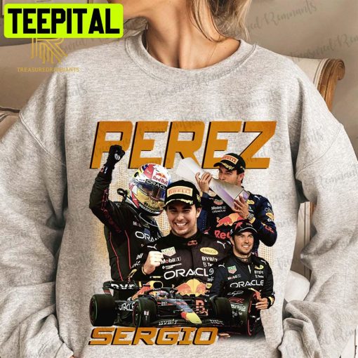 Sergio Perez Racing 90s Vintage Red Bull Racing Unisex T-Shirt