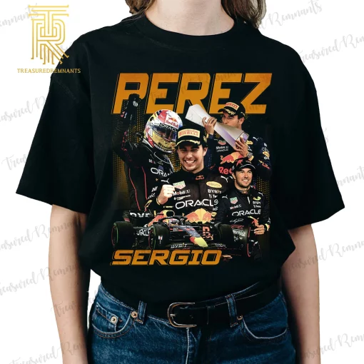 Sergio Perez Racing 90s Vintage Red Bull Racing Unisex T-Shirt