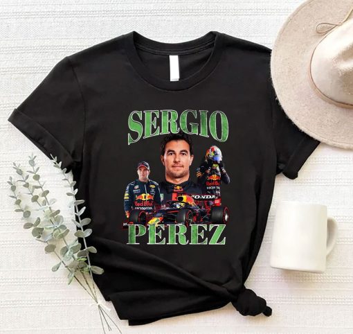 Sergio Pérez Shirt Driver Racing Championship Formula Racing Mexican Vintage 90s Design Unisex T-Shirt