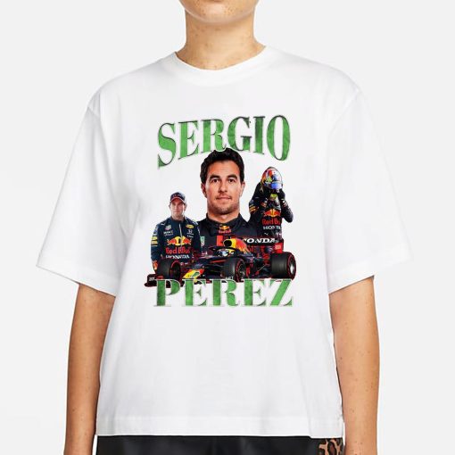 Sergio Pérez Shirt Driver Racing Championship Formula Racing Mexican Vintage 90s Design Unisex T-Shirt