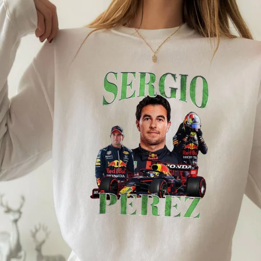 Sergio Pérez Shirt Driver Racing Championship Formula Racing Mexican Vintage 90s Design Unisex T-Shirt