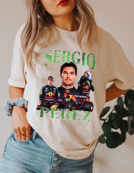 Sergio Pérez Shirt Driver Racing Championship Formula Racing Mexican Vintage 90s Design Unisex T-Shirt