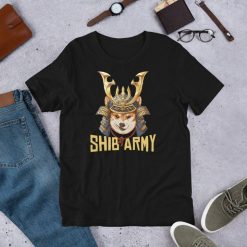 Shib Army Crypto Samurai Shiba Inu Dog Lover Short-Sleeve Unisex T-Shirt