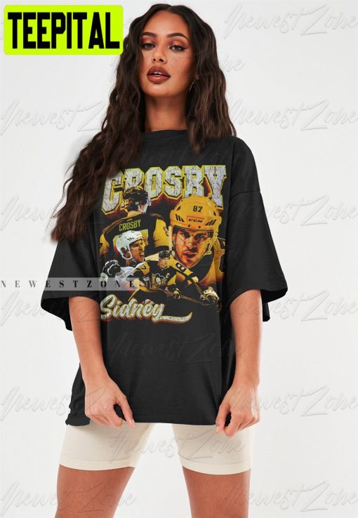 Sidney Crosby Ice Hockey Canadian Vintage Unisex T-Shirt