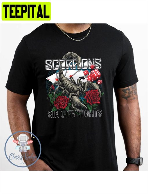 Sin City Nights Scorpion Band Tour 2022 Unisex T-Shirt