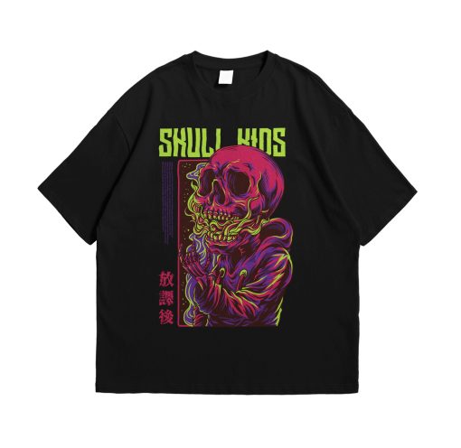 Skull Kids Urban Artwork Graphic Unisex T-Shirt