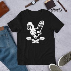 Skull Rabbit Crossbones Carrots Easter Day Short-Sleeve Unisex T-Shirt