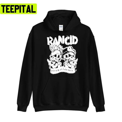 Skull White Art Rancid Band Design Unisex T-Shirt