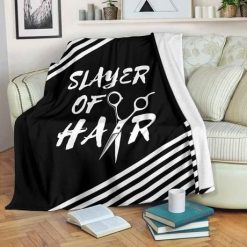 Slayer Of Hair Fleece Blanket Throw Blanket Gift