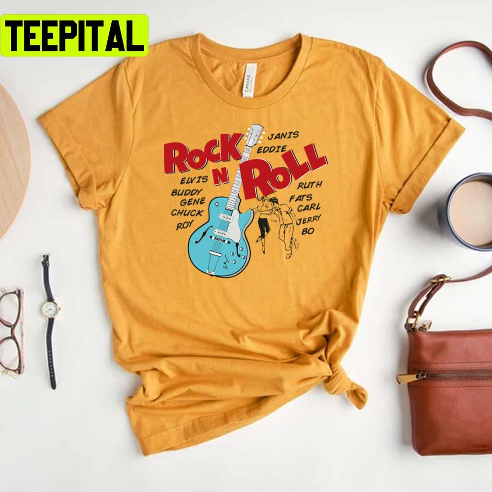 Song Lyrics Rock N Roll Chuck Berry Unisex T-Shirt
