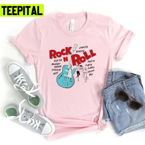 Song Lyrics Rock N Roll Chuck Berry Unisex T-Shirt