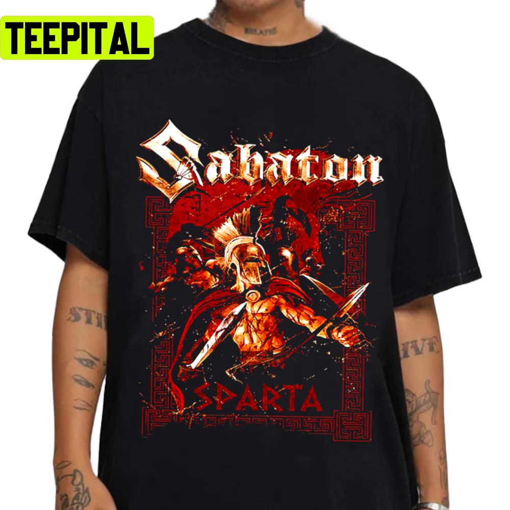 Sparta Gtgt Sabaton Rock Band Unisex T-Shirt