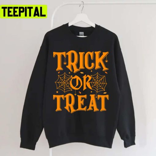 Spiders Webs Halloween Trick Or Treat Unisex T-Shirt