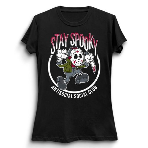 Stay Spooky Vintage Cartoon Friday The 13th Slasher Movie Creepy Cute Vintage Cartoon Horror Rubber Hose Slasher Unisex T-Shirt