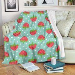 Strawberry Best Seller Fleece Blanket Throw Blanket Gift