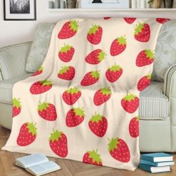 Strawberry Bestseller Fleece Blanket Throw Blanket Gift