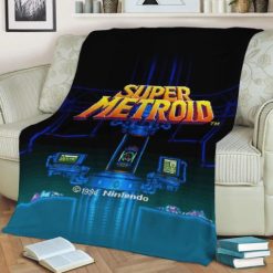 Super Metroid Snes Best Seller Fleece Blanket Throw Blanket Gift