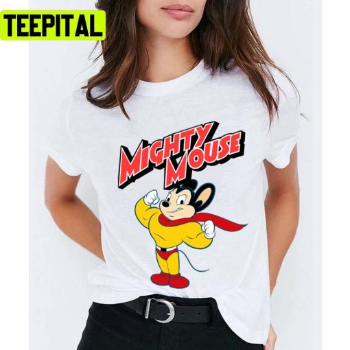 Superhero Cartoon Mighty Mouse Unisex T-Shirt