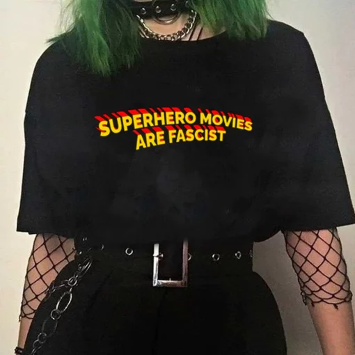 Superhero Movies Are Fascist Unisex T-Shirt