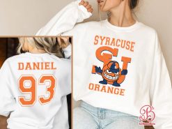 Syracuse Orange Basketball Ncaa Sports Front Back Customized Text Number Unisex Sweatshirt