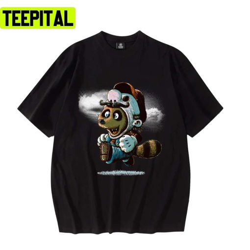 Tanuki Revenge Animated Design Unisex T-Shirt