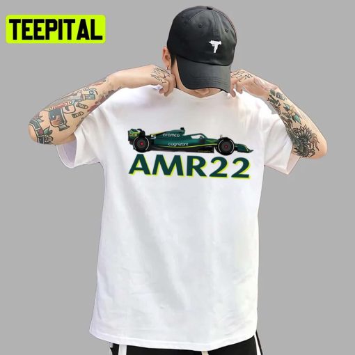 Team Car Amr22 Drivers Sebastian Vettel Lance Stroll Aston Martin Car Racing Nascar F1 Unisex T-Shirt