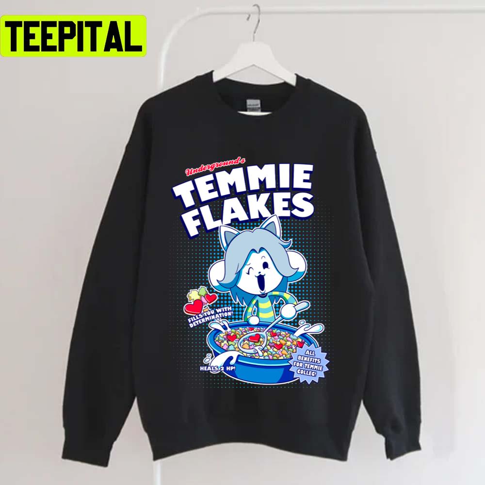 Temmie Flakes Undertale Graphic Unisex T-Shirt