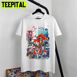 Tengen Toppa Gurren Lagann Grunge Border Hot Nime Unisex T-Shirt