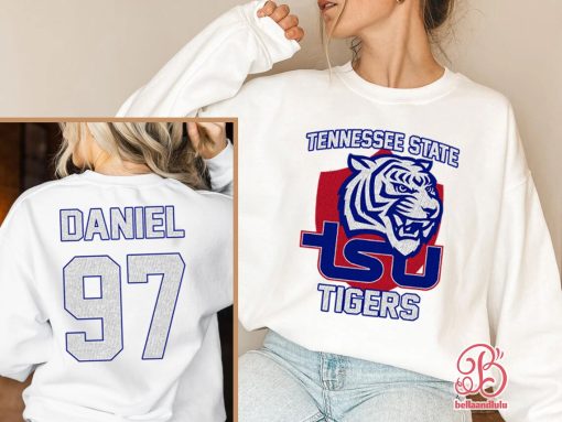 Tennessee State Football Ncaa Sports Front Back Customized Text Number Unisex Sweatshirt