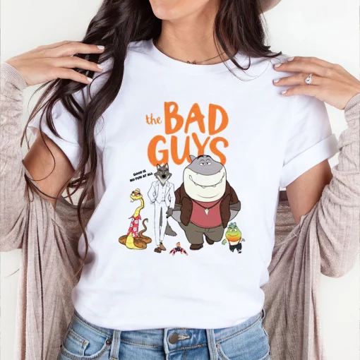 The Bad Guys 2022 Film Movie Cartoon Book Bad Shark Guys Bad Wolf Unisex T-Shirt