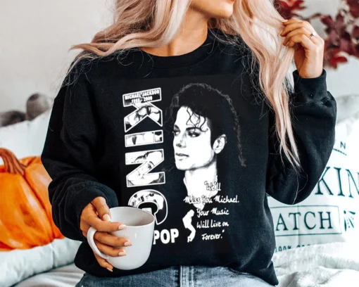 The Best Design Of Michael Jackson Inspired Mj Pop Rap Unisex Sweatshirt