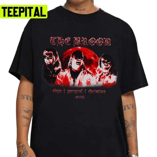 The Brood Blood Red Wwe Wrestling Unisex T-Shirt