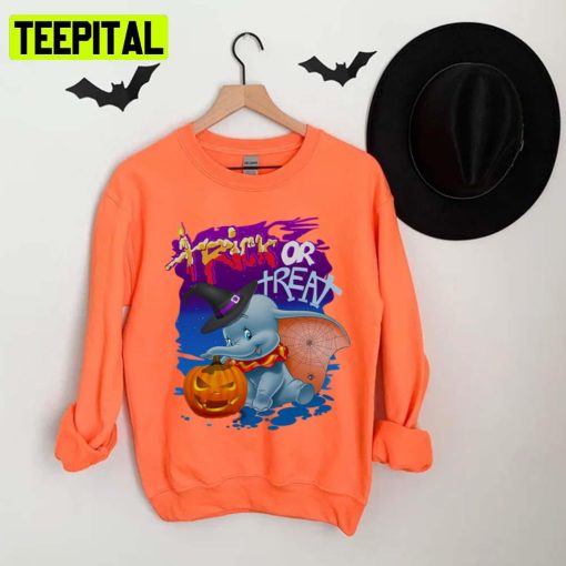 The Dumbo Trick Or Treat Design For Halloween Unisex T-Shirt