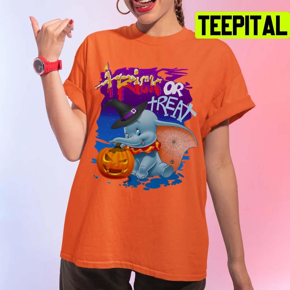 The Dumbo Trick Or Treat Design For Halloween Unisex T-Shirt