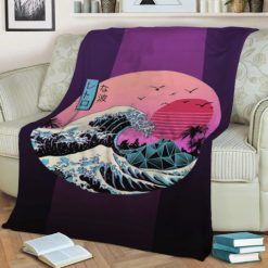 The Great Retro Wave Best Seller Fleece Blanket Throw Blanket Gift